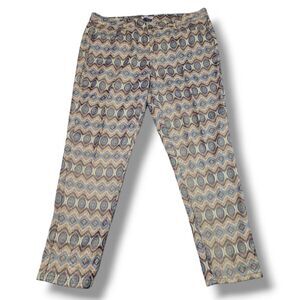 Hot Kiss Jeans Size 18 Women's Hot Kiss Skinny Lily Jeans Southwest Pattern Gold